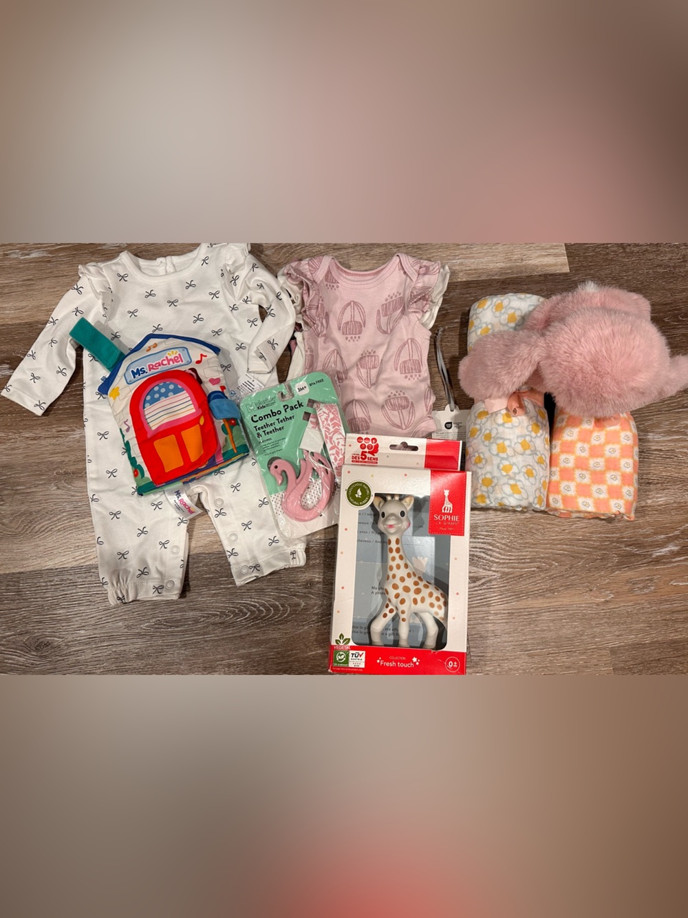 Baby Newborn Girl Essentials Bundle - Pink & White